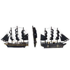 FRAGATA PIRATA NEGRA MITADP/COLGAR33x25cm                      