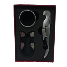 SET VINO x3  caja tapa transp 14x12cm (108859)                 