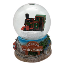 GLOBO  TREN FIN DEL MUNDO C/BASE 6x4.5 cm                      