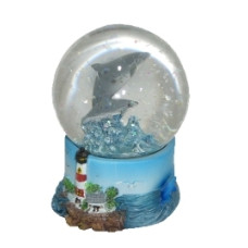 GLOBO  GR DELFIN C/ Base Faro 9x6cm (109171)                   