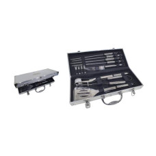 SET ASADO x12 p. caja aluminio 40 x16x7 cm (110033)            