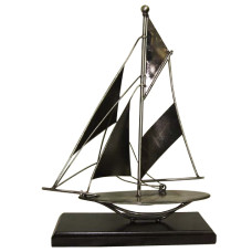 VELERO METAL ARTESANAL 26x18cm. (110416)                       