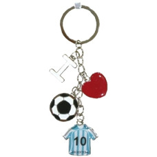 LLAVERO FUTBOL I LOVE ARGENTINA 11x3 cm (110682)               