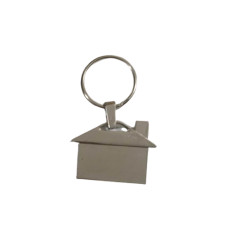 LLAVERO CASITA  METAL SILVER 7 X 4 cm                          