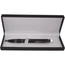 BOLIGRAFO METAL TEXTURADO NEGRO C/ESTUCHE                      