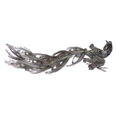 PAVO REAL  FILIGRANA COLA STRAS METAL 44 x14Cm                 