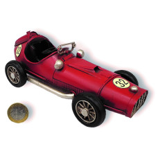 ADORNO METAL AUTO F1 ANTIGUO 16x6.x5cm                         