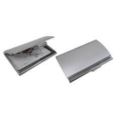 TARJETERO METAL CURVO  MATE Y BRILLA 9x6 cm (500143)           