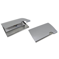 TARJETERO  METALICO MATE C/MUESCA 9x6 cm (500153)              