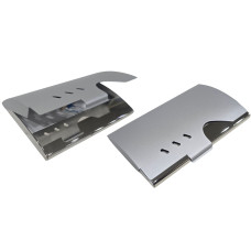 TARJETERO  METAL CURVO MATE Y BRILLA 9x6cm (500171)            