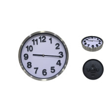 RELOJ PARED METALICO ACERO    cm numeros gr (500315)           