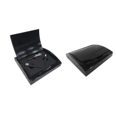 SET ACCESORIO X3 VINO MADERA LACA NEG.20X18cm (500372)         