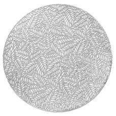 INDIVIDUAL x10u.PVC  SILVER 38cm HOJA CH ASPEN (502910)        