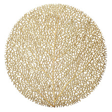 INDIVIDUAL PVC  GOLD 38cm HOJA EDEN (503638)                   
